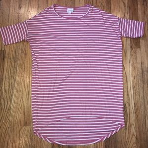 Pink and White striped Irma